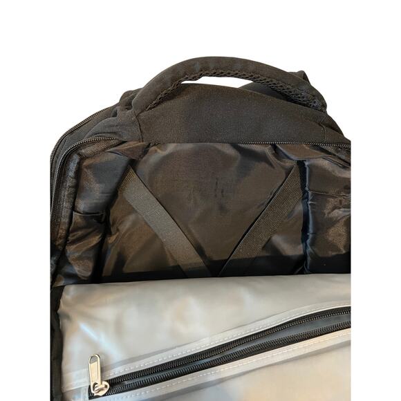 Soft Shell Black Padded Travel Laptop Backpack - Picture 4 of 5